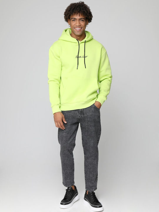 Tresor Men's Sweatshirt with Hood and Pockets Green