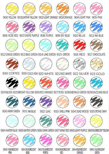 Zibeef Acrylic Markers 1.5mm Colorful 48pcs