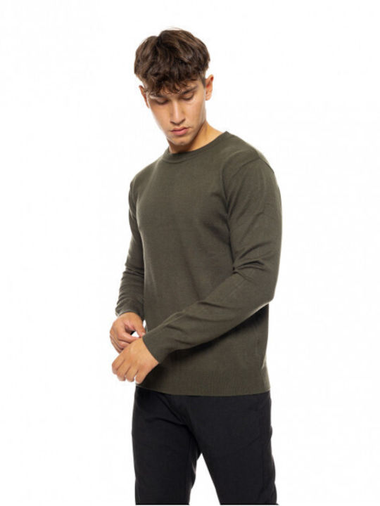 Biston Herren Langarm-Pullover Khaki