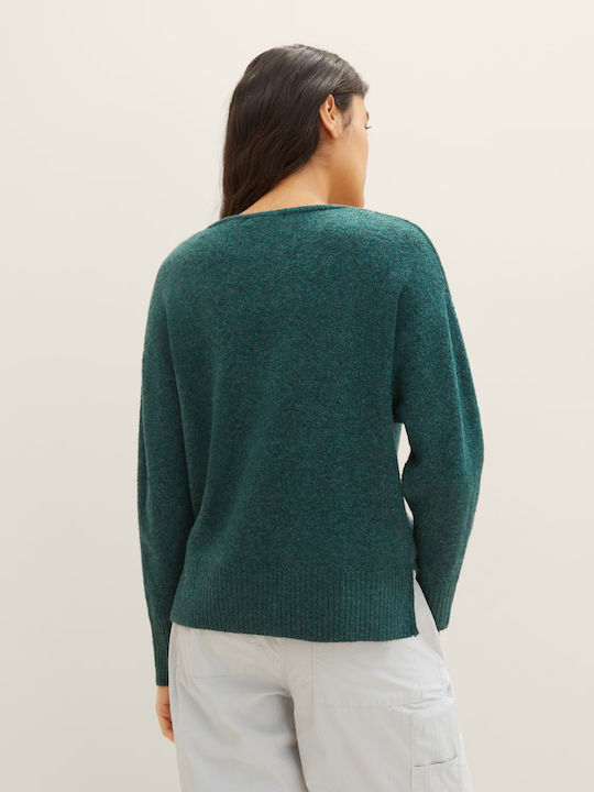 Tom Tailor Women's Long Sleeve Sweater Green