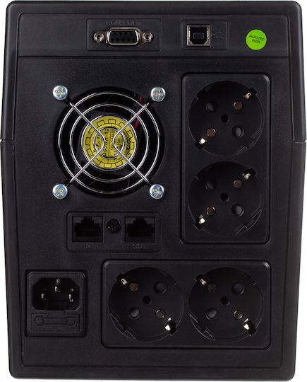 Digitus DN-170066 UPS Linie-interaktiv 1500VA 900W mit 4 Schuko-Steckdosen