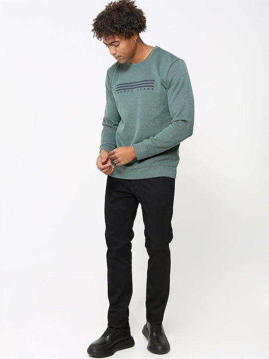 Tresor Herren Sweatshirt mit Kapuze und Taschen Petrol Blau