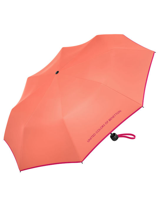 Benetton Umbrelă de ploaie Compact Roz
