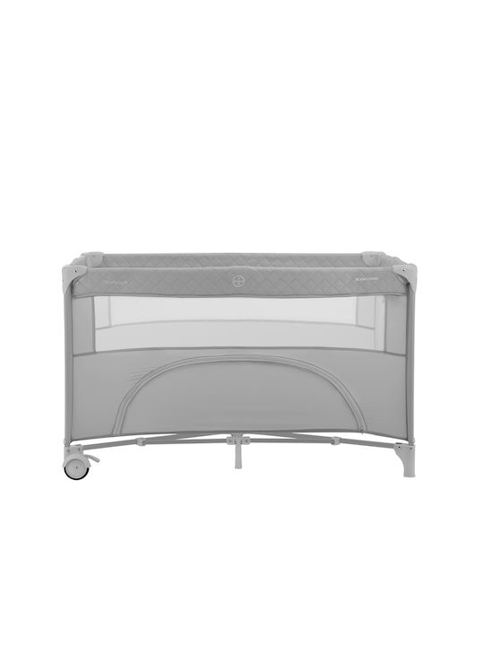 Kikka Boo NIghty Night Playpen 2 Levels with Changing Table & Mattress Gray 65x125cm