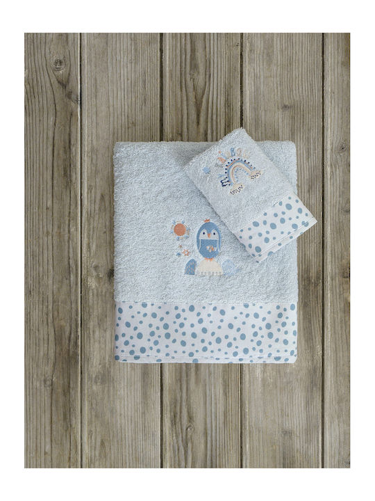 Nima Set of baby towels 2pcs Light Blue 32594