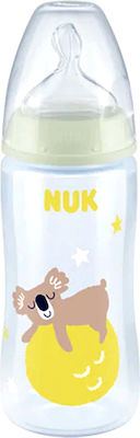 Nuk Plastikflasche First Choice Plus Night Gegen Koliken mit Silikonsauger für 6-18 Monate 300ml 1Stück