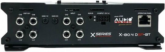 Audio System Ενισχυτής Αυτοκινήτου X-80.4 Dsp-bt 4 Καναλιών