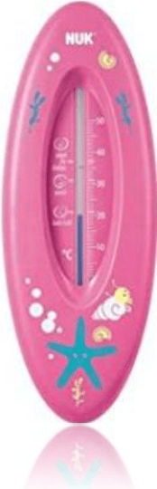 Nuk Analog Bath Thermometer Ocean 0°C - 50°C Ocean Pink