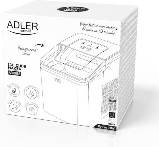 Adler Ice Machine with Daily Production 12kg AD 8086