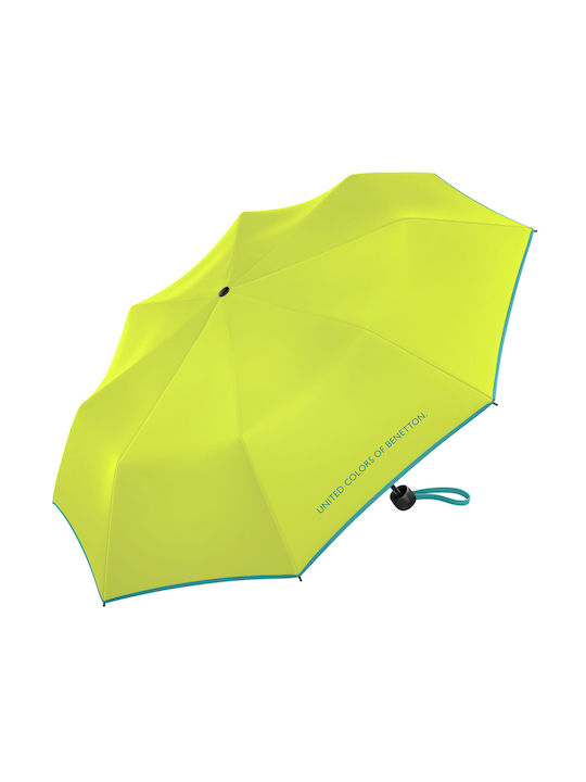 Benetton Regenschirm Kompakt Gelb