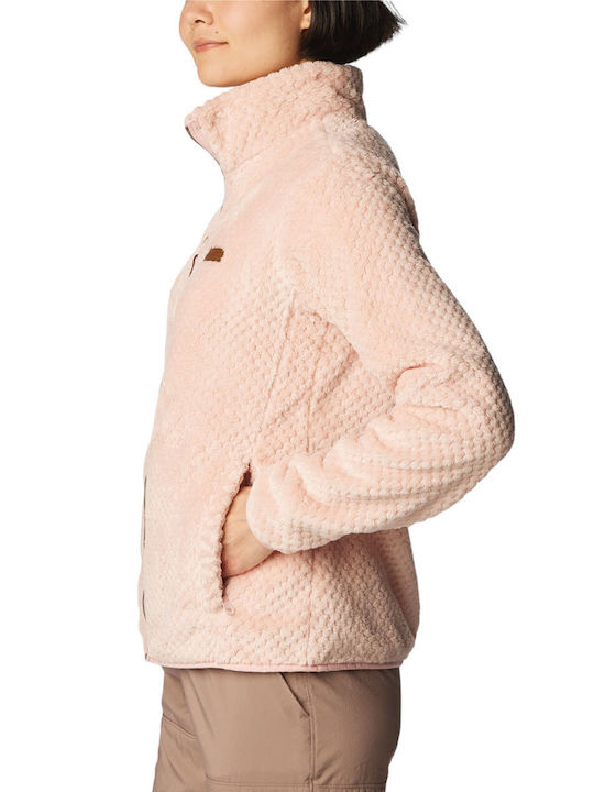 Women's Cardigan with Zipper Pink