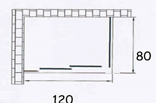Gloria Dura Καμπίνα Ντουζιέρας με Συρόμενη Πόρτα 120x80x180cm Chrome Gloria Dura Καμπίνα Ντουζιέρας με Συρόμενη Πόρτα 120x80x180cm Chrome