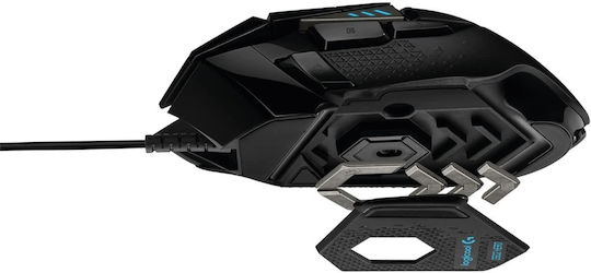 Logitech G502 Hero RGB Gaming Ποντίκι 16000 DPI Μαύρο