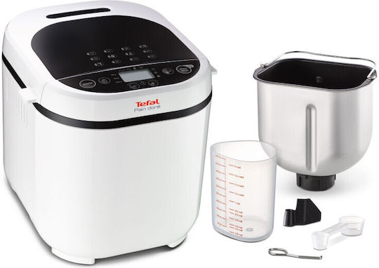 Tefal Pain Dore Mașină de pâine cu o putere de 720W și o capacitate de 1000gr cu 12 programe