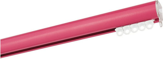 Zogometal Bare pentru perdele Metalic Tip Dublu de către Rail cu Diametrul 25mm Lungime 160cm Fuchsia CP0473