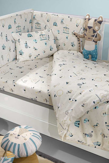 Saint Clair Baby Crib Bedding Set 3pcs Sky