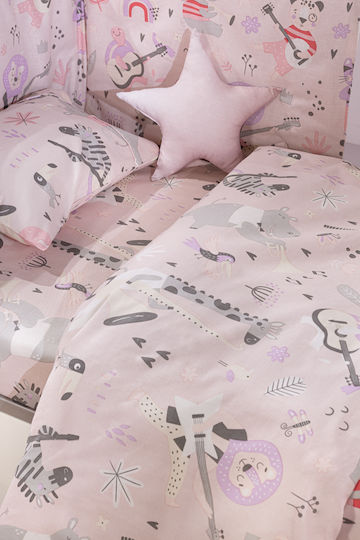 Saint Clair Σετ Κούνιας Lilac 3τμχ
