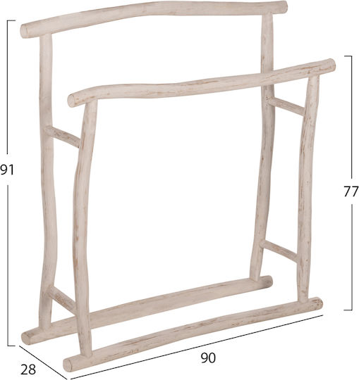HomeMarkt Raft De Haine De Baie Simplu 90x91cm Alb