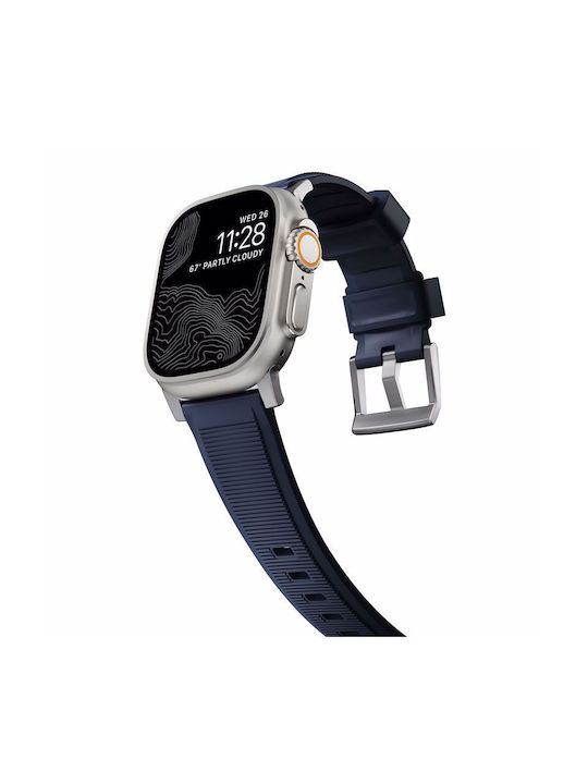 Nomad Rugged V2 Λουράκι Σιλικόνης Μπλε (Apple Watch 42/44/45mm/Ultra 49mm)