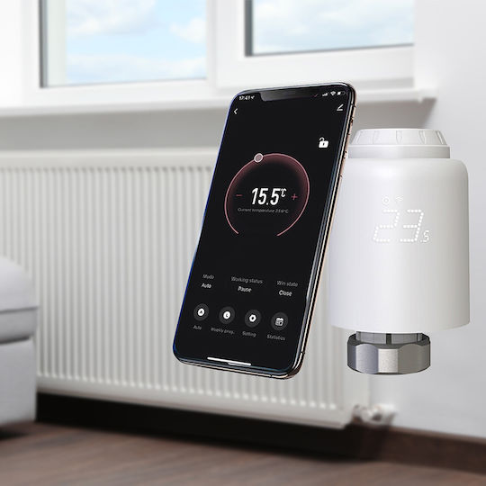 Tellur RVSH1 Electronic Thermostatic Radiator Valve with Wi-Fi for Radiator Body 1pcs