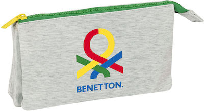 Benetton Penar cu 3 Compartimente Gri