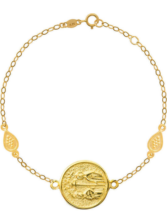 Damen Armband mit Design Istanbul aus Gold 9K