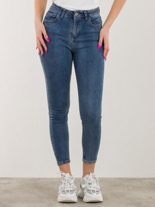 Hoch tailliert Damenjeans