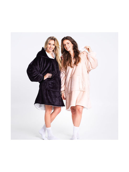 Noxxiez Pătură Fleece Negru 160x