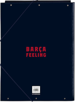 F.C. Barcelona File Folder for A4 Sheets Blue