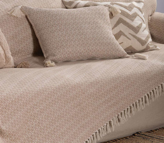 Nef-Nef Homeware Zackren Покривка За Фотьойл Жакард 180x180см Черна
