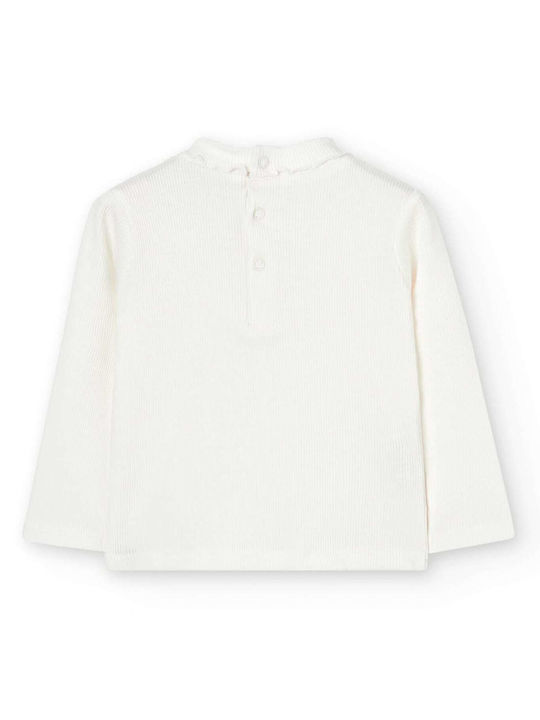 Boboli Kids Blouse Long Sleeve Ecru