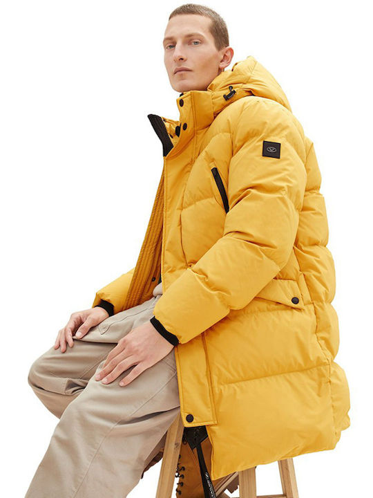 Tom Tailor Men's Winter Jacket Yellow