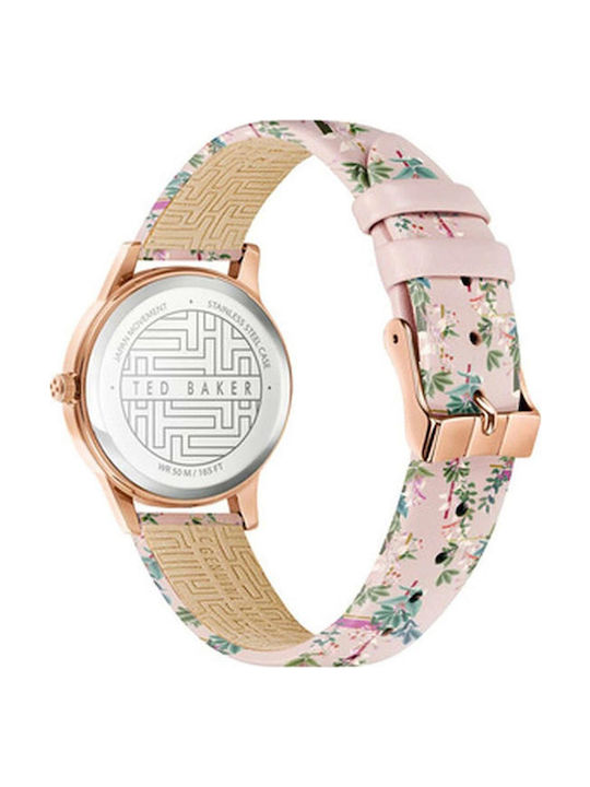 Ted Baker Fitzrovia Jardin Γυναικείο Ρολόι 34mm Μπαταρίας με Δερμάτινο Λουράκι