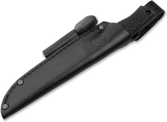 Boker Solingen Bronco Нож За Survival Черен с Кожен Калъф