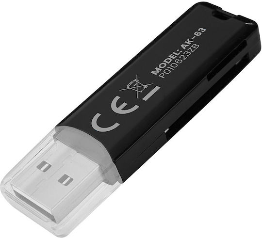 Savio AK-63 Card Reader USB 2.0 για SD