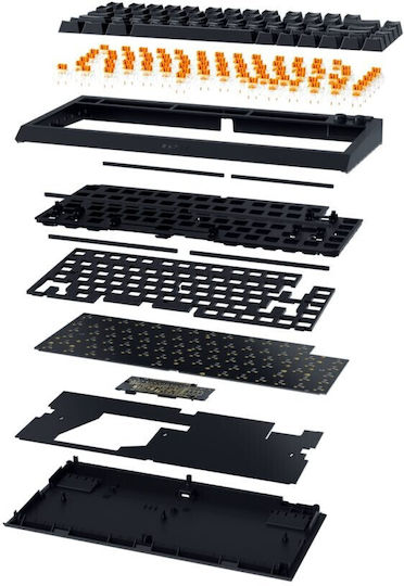 Razer BlackWidow V4 Gaming Mechanical Keyboard 75% with Razer Orange switches and RGB lighting (English US)