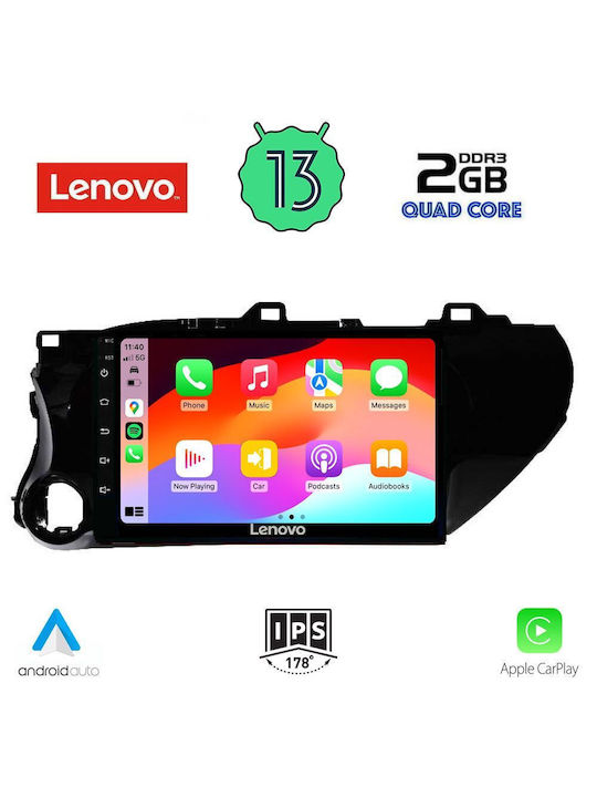 Lenovo Car-Audiosystem für Toyota Hilux 2017> (Bluetooth/USB/WiFi/GPS) mit Touchscreen 10"