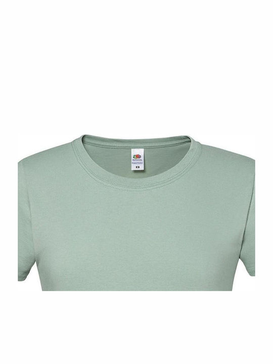 Fruit of the Loom Ladies Ringspun Premium T Γυναικείο Διαφημιστικό T-shirt Κοντομάνικο Sage