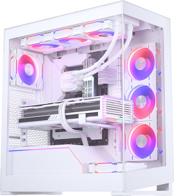 Phanteks NV5 Midi Tower Computer Case with Window Panel Matte White