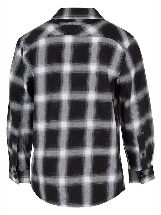 Urban Classics Kids Checked Shirt Black