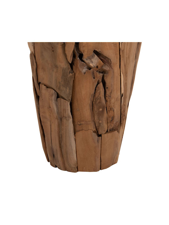 HomeMarkt Vază Decorativă Lemn Zenia Galben 15x15cm 1buc