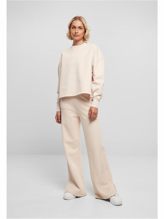 Long Women's Sweatshirt Pink