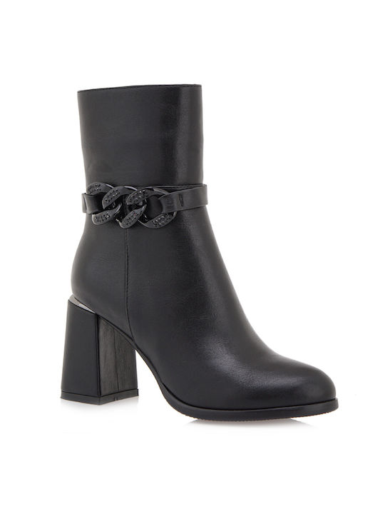 Seven Women's Ankle Boots with High Heel Black