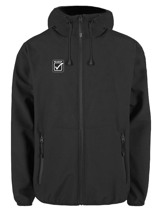 Giubbotto Winter Jacket Softshell Waterproof and Windproof Black
