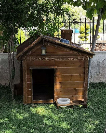 Molf's Hundehaus Hölzernes Außenbereich Braun