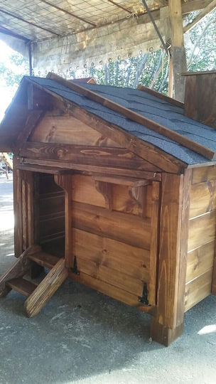 Molf's Hundehaus Hölzernes Außenbereich Braun