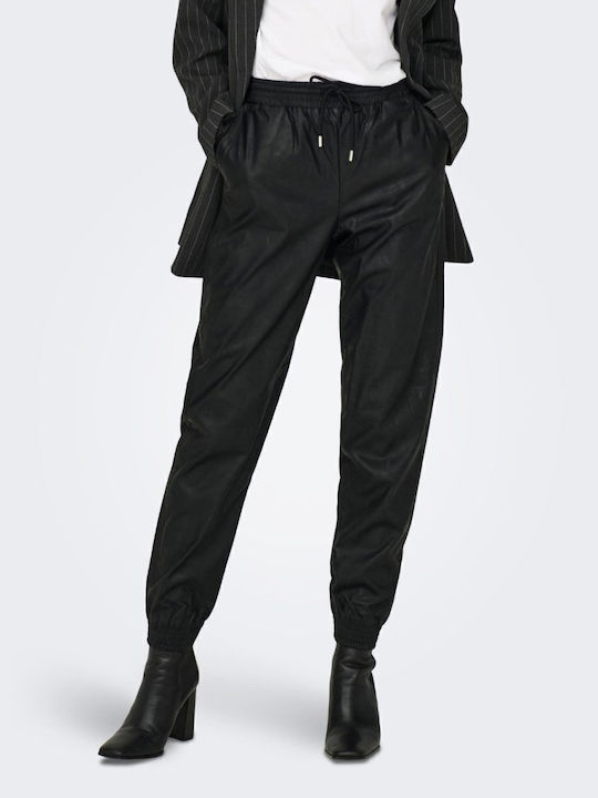 Mw Damen Stoff Hose Schwarz