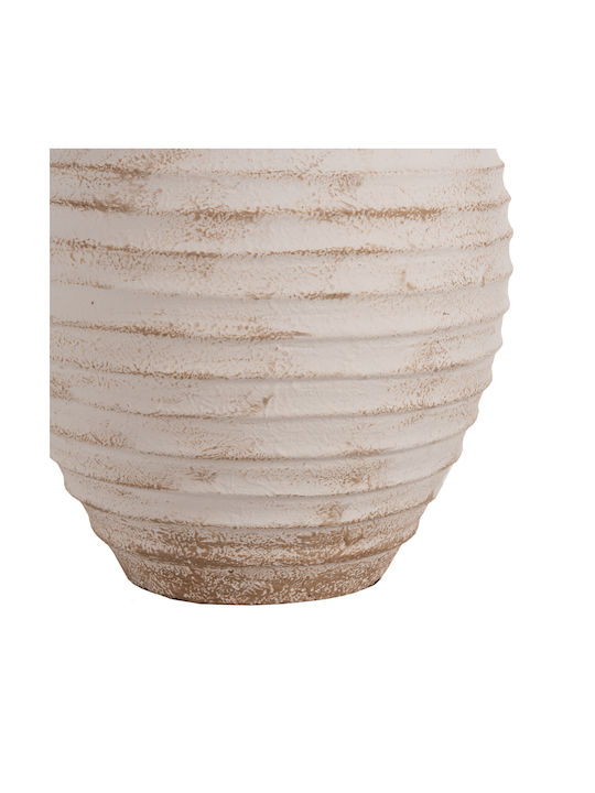 HomeMarkt Διακοσμητικό Βάζο Keramik Pydna Beige 28x14x35cm 1Stück