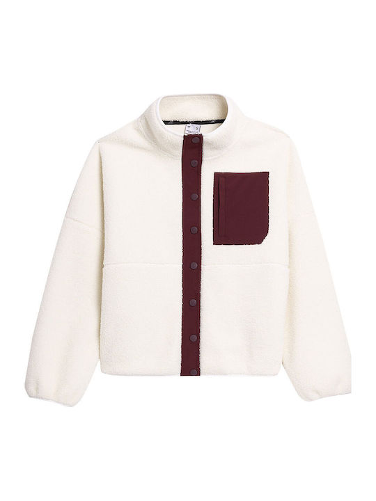 Fleece Jachetă de damă în Bej Culoare