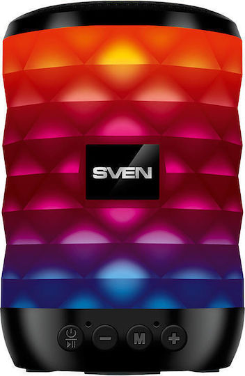 Sven PS-55 Ηχείο Bluetooth 5W με Ραδιόφωνο και Διάρκεια Μπαταρίας έως 10 ώρες Μαύρο